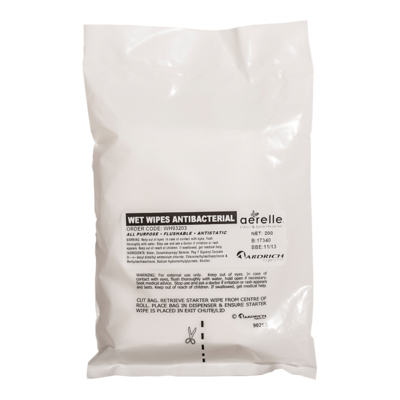 Antibacterial Wipe Refills, Carton - Aerelle