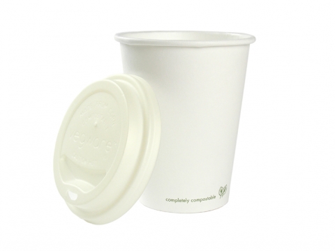 Hot Cup PLA Lined 8oz - 280ml, Carton 1000 - Vegware