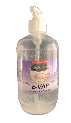 Hand Sanitiser Alcohol Gel Evap 500ml - Qualchem