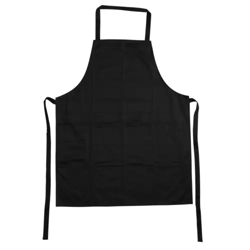 Filta Bib Apron with Pocket, Black, Pack 5 - Filta