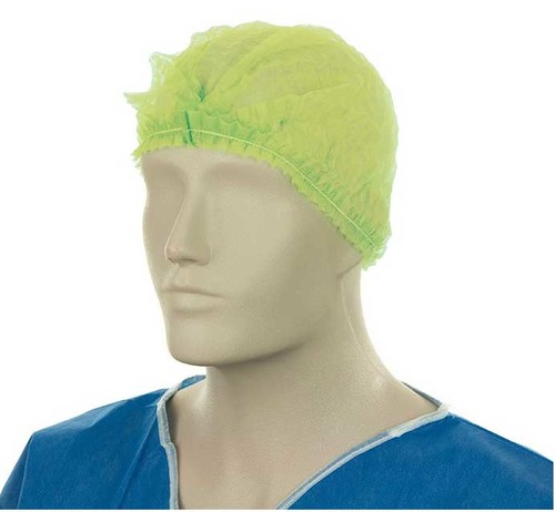 Crimp Hats Polypropylene Yellow 53cm Carton 1000 - Matthews