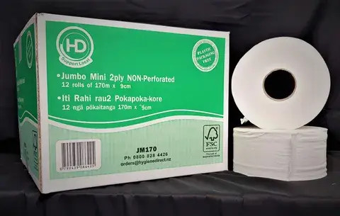 Mini Jumbo Toilet Rolls - Hygiene Direct