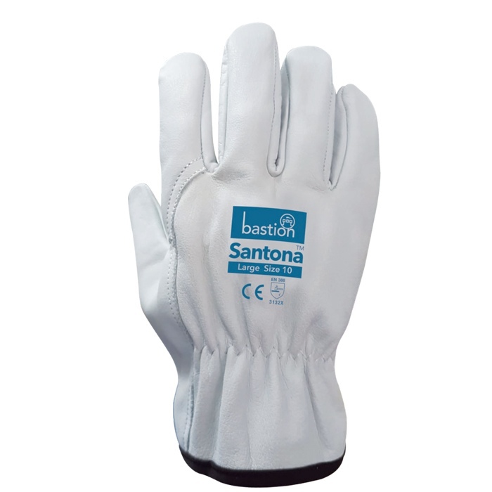Cow Grain Natural Leather, Riggers Glove Santona Small - Bastion
