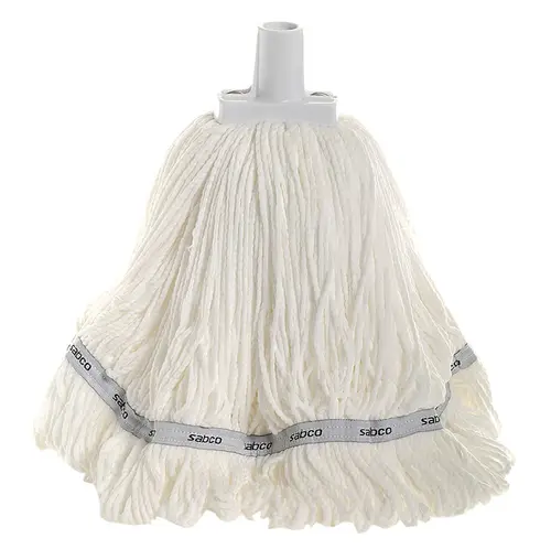 Sabco 350G Microfibre  Round Mop Head  White 