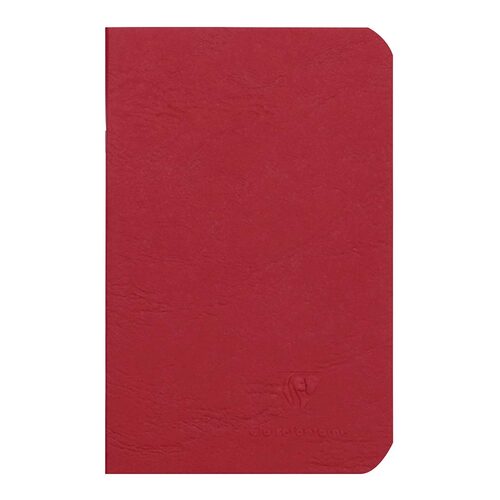 Age Bag Notebook Pocket Lined Red
