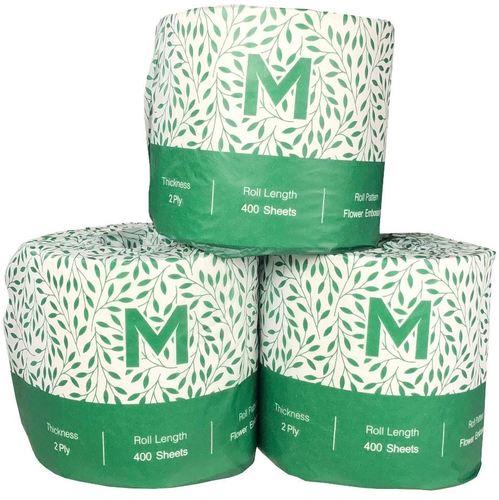 Recycled Wrapped Toilet Tissue - White, 2 Ply, 400 Sheets Pallet 32ctns - Matthews