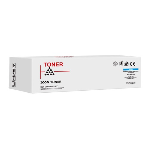 Icon Compatible HP CF351A Cyan Toner Cartridge (130A)