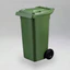 Wheelie Bin 80L Nature Green