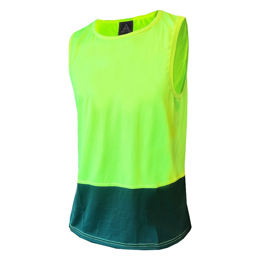 Singlet, Yellow/Green-Size 3Xl
