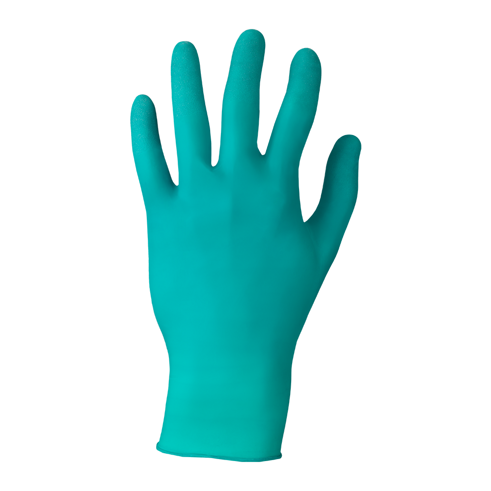 Ansell TouchNTuff 92-500 Powdered Nitrile Disposable Gloves – Chemical Splash Protection - L