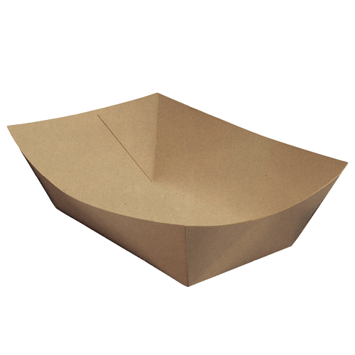 Tray kraft 800ml (21 x 18 x 5cm) Home Compostable Pack 50 - Vegware