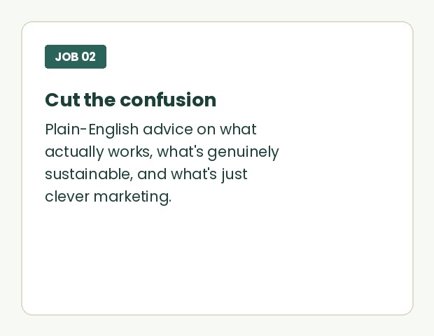 Job 02 - Cut the confusion