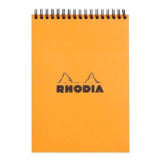 Rhodia Classic Notepad Spiral A5 Lined Orange
